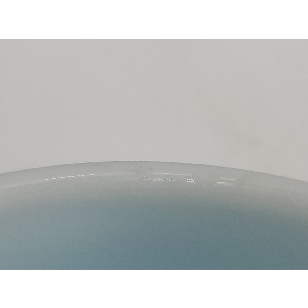 PYREX PRIMARY COLORS YELLOW #401 MIXING BOWL 1 1/2 PT USA Blue no 401 stamped. - Picture 8 of 8